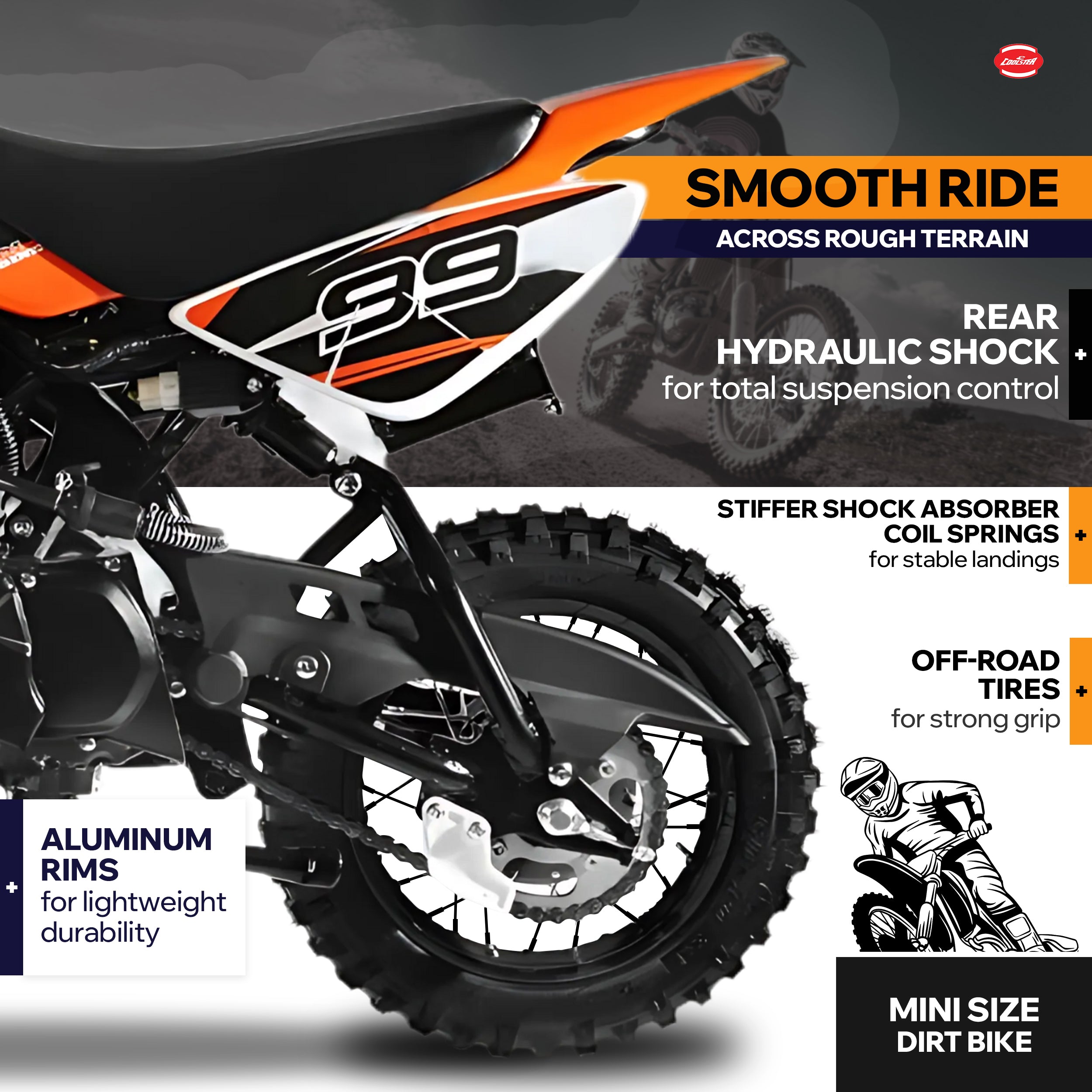 110cc Automatic Single Speed Off-Road Dirt Bike: Coolster QG-213A