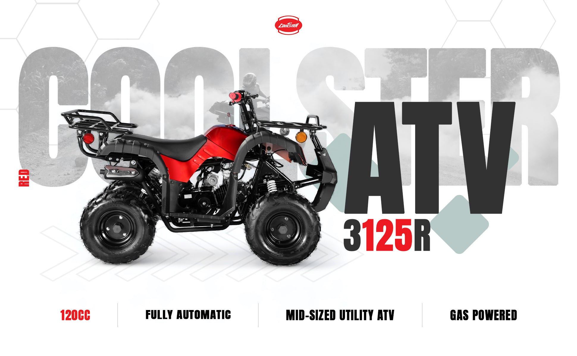 Coolster 125cc ATV for Kids Gas 4 Wheeler - ATV-3125R