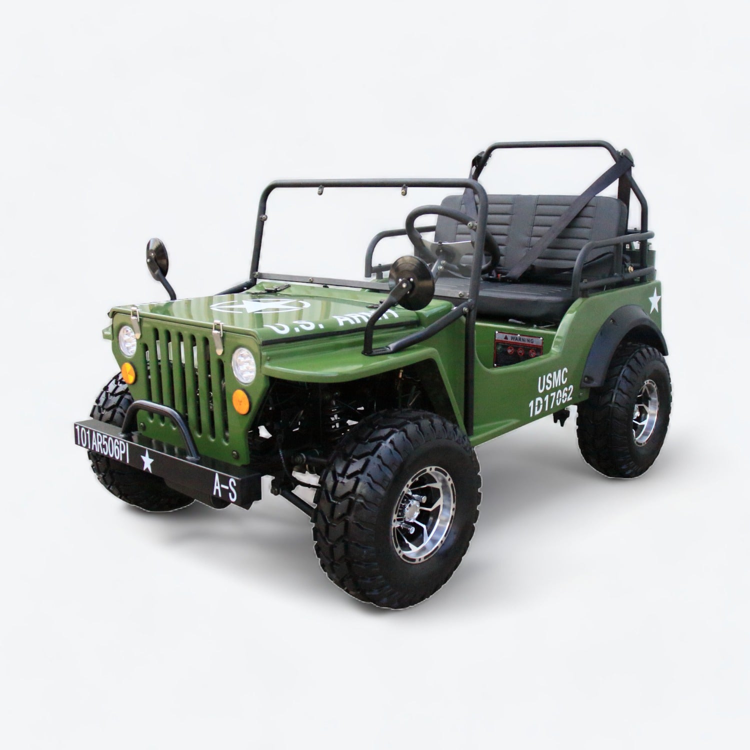 Coolster Mini Jeep 125cc with US Army-style decals