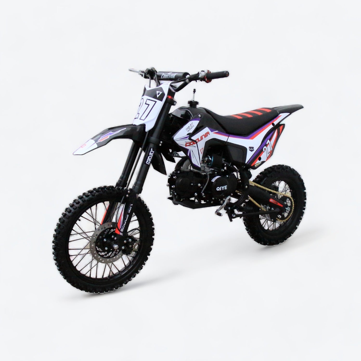 Coolster M-125 dirt bike side profile with sleek design