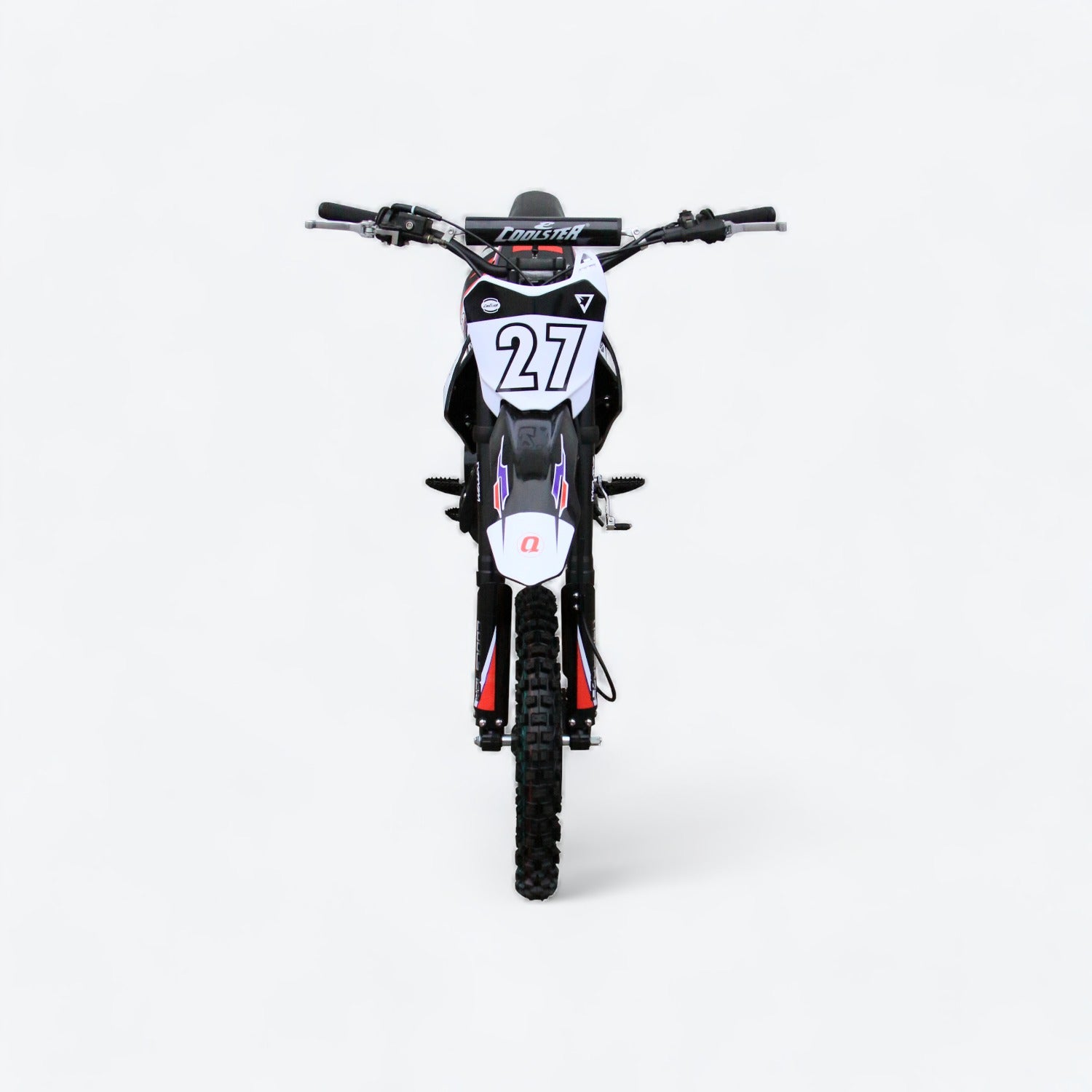 Coolster M-125 dirt bike front view Black