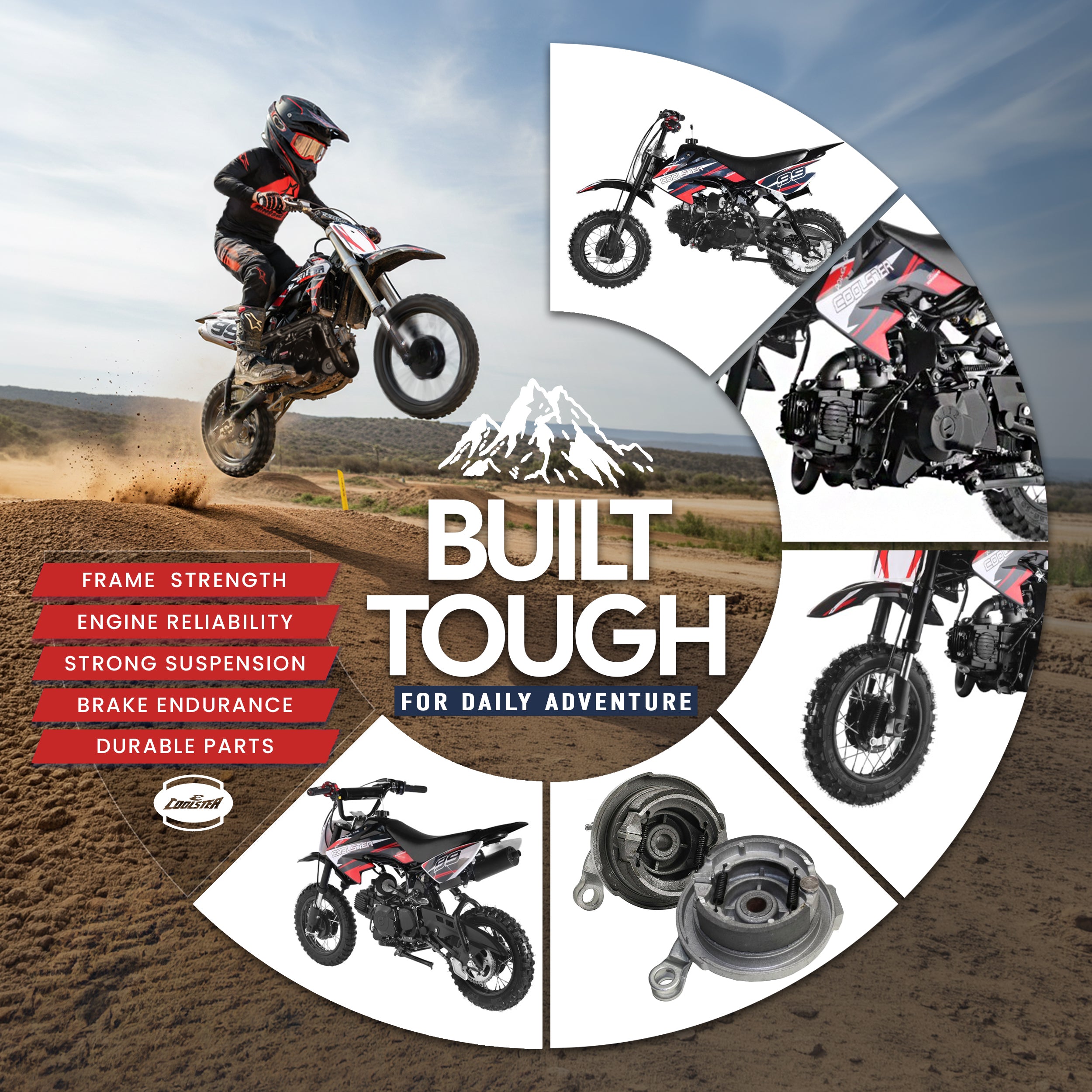 110cc Automatic Off-Road Dirt Bike - Coolster QG-213A