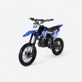 Coolster M-125 dirt bike blue side profile with sleek design